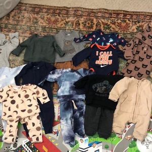 LOT of 12 Baby Boy Outfits 0-3 months